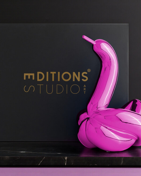 Jeff Koons Jeff Koons (After) – Swan (L) Editions Studio Art – Paars