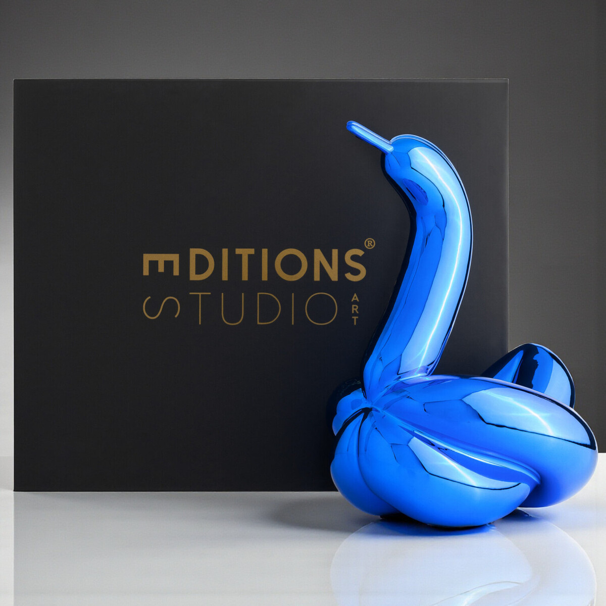 Jeff Koons Jeff Koons (After) – Swan (L) Editions Studio Art – Blauw