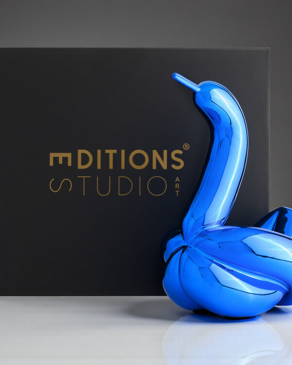 Jeff Koons Jeff Koons (After) – Swan (L) Editions Studio Art – Blauw