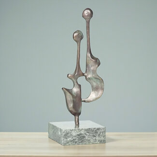 Corry Ammerlaan Bronzen beeld Samenspel waar muziek in zit