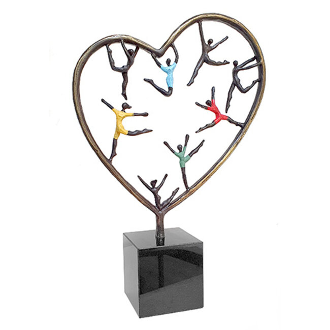 Corry Ammerlaan Beeld Hartekinderen groot verbronsd