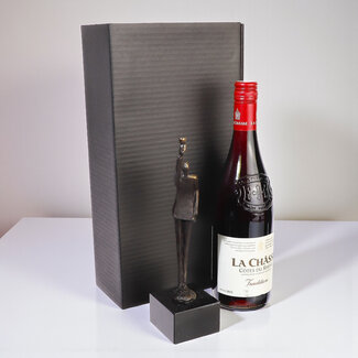 Ger van Tankeren Een mooie gelegenheid – Bronzen beeldje & wijn