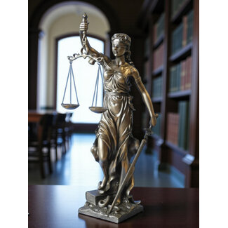 Vrouwe Justitia XL Beeld - Tijdloos symbool van recht en gerechtigheid