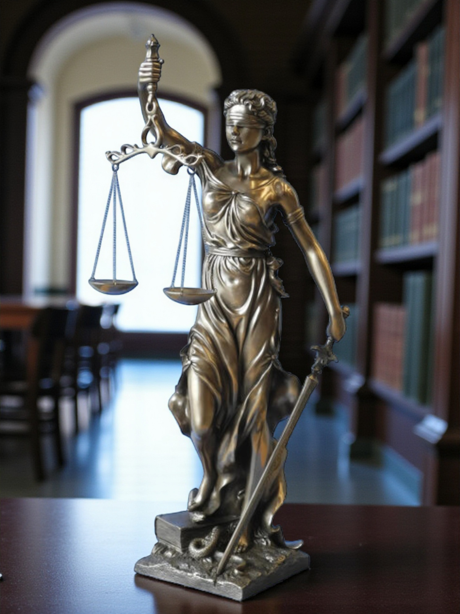 Justitia Clean Vrouwe Justitia XL Beeld - Tijdloos symbool van recht & gerechtigheid ...