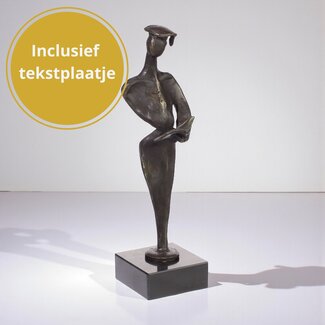 Ger van Tankeren Geslaagd! – Bronzen beeldje als afstudeercadeau incl. tekstplaatje
