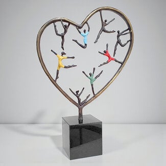 Corry Ammerlaan Hartekinderen – Bronzen beeld in kleur (32 cm)