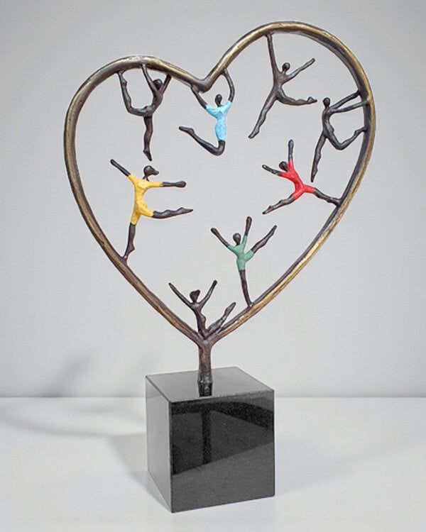 Corry Ammerlaan Hartekinderen – Bronzen beeld in kleur (32 cm)