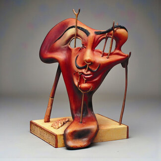 Salvador Dali Salvador Dali zelfportret miniatuur