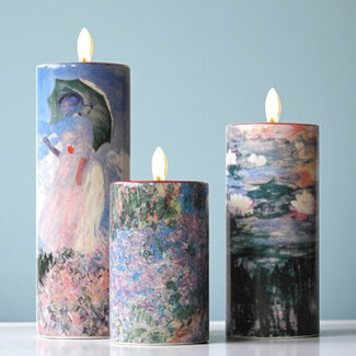 Claude Monet Theelichthouders keramiek set van 3 naar Monet