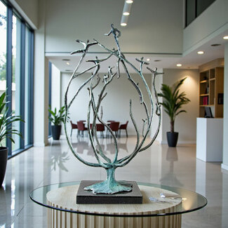 Corry Ammerlaan Bronzen beeld De stam van de organisatie (65 cm)