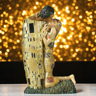 Gustav Klimt De Kus – Kunsthars beeld van liefde en intimiteit