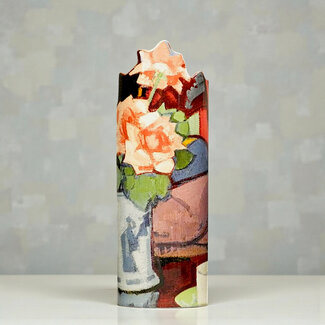 Vaas kunstenaar Peploe - Pink Roses