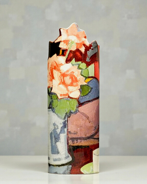 Vaas kunstenaar Peploe - Pink Roses