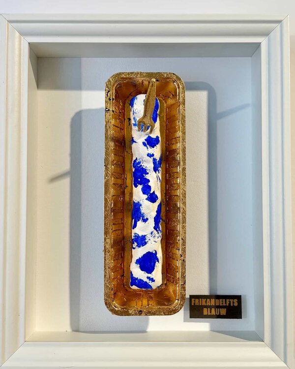 Frikandelftsblauw van Snek Art