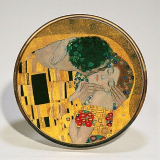 Gustav Klimt Spiegeldoosje - De kus  - Gustav Klimt