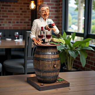 Guillermo Forchino beelden Beeld de wijnliefhebber van Forchino