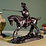 Don Quichot beeld 18.5 cm hoog bronskleur