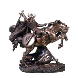 Viking te paard beeld