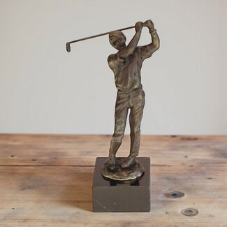 Ger van Tankeren Bronzen Beeld Golfer 25 cm
