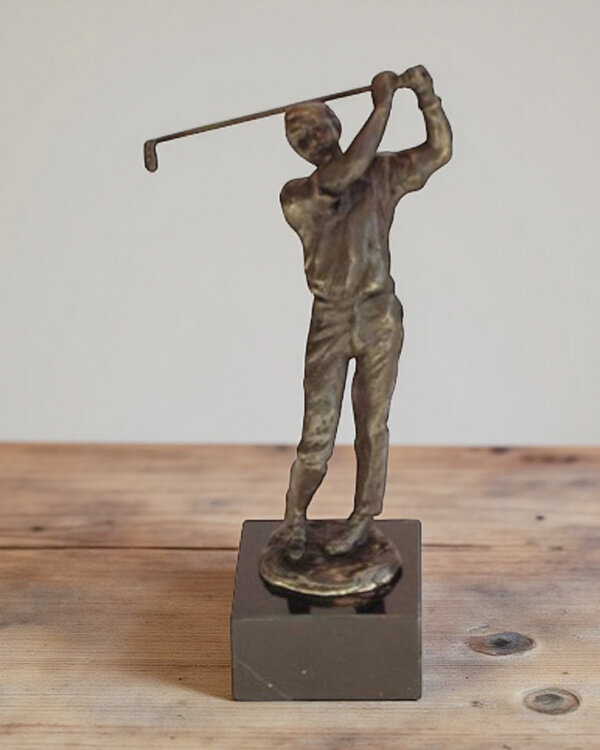 Ger van Tankeren Bronzen Beeld Golfer 25 cm