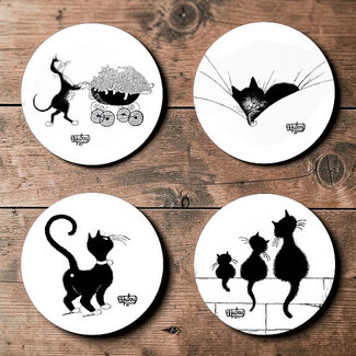 Albert Dubout Onderzetters van Albert Dubout