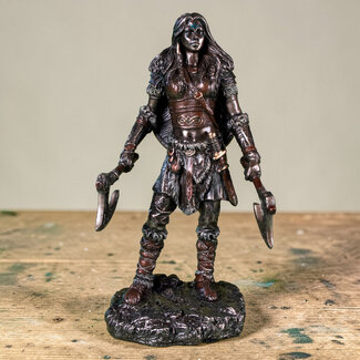 Vikingvrouw strijder beeld