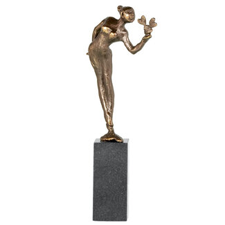 Corry Ammerlaan Beeld een hartelijk contact verbronsd