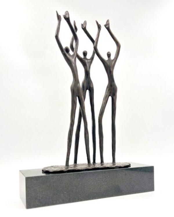 Corry Ammerlaan Bronzen sculptuur Applaus incl. geschenkverpakking