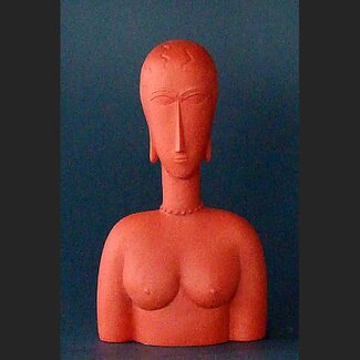 Amedeo Clemente Modigliani  Grand Buste rouge naar Modigliani