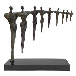 Corry Ammerlaan Bronzen Sculptuur "Organisatie met perspectief" (Incl. verzending & geschenkdoos)