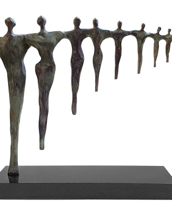 Corry Ammerlaan Bronzen Sculptuur "Organisatie met perspectief" (Incl. verzending & geschenkdoos)