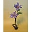 Beeld zwart van resin met bloem