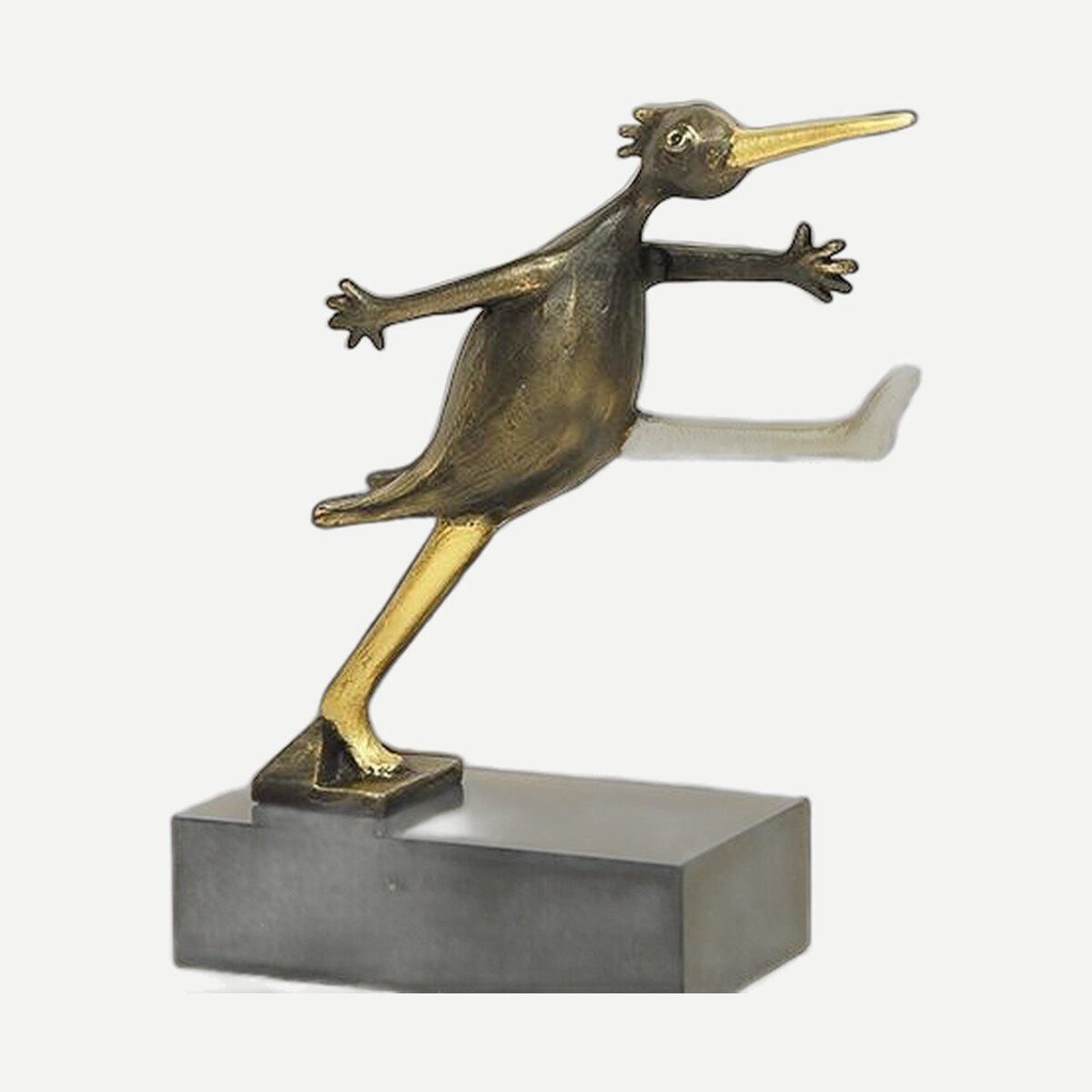 Corry Ammerlaan Beeld 'De Gouden Stap' – Symbool van groei en nieuwe richting (incl. geschenkdoos)