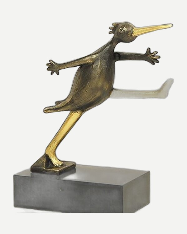 Corry Ammerlaan Beeld 'De Gouden Stap' – Symbool van groei en nieuwe richting (incl. geschenkdoos)