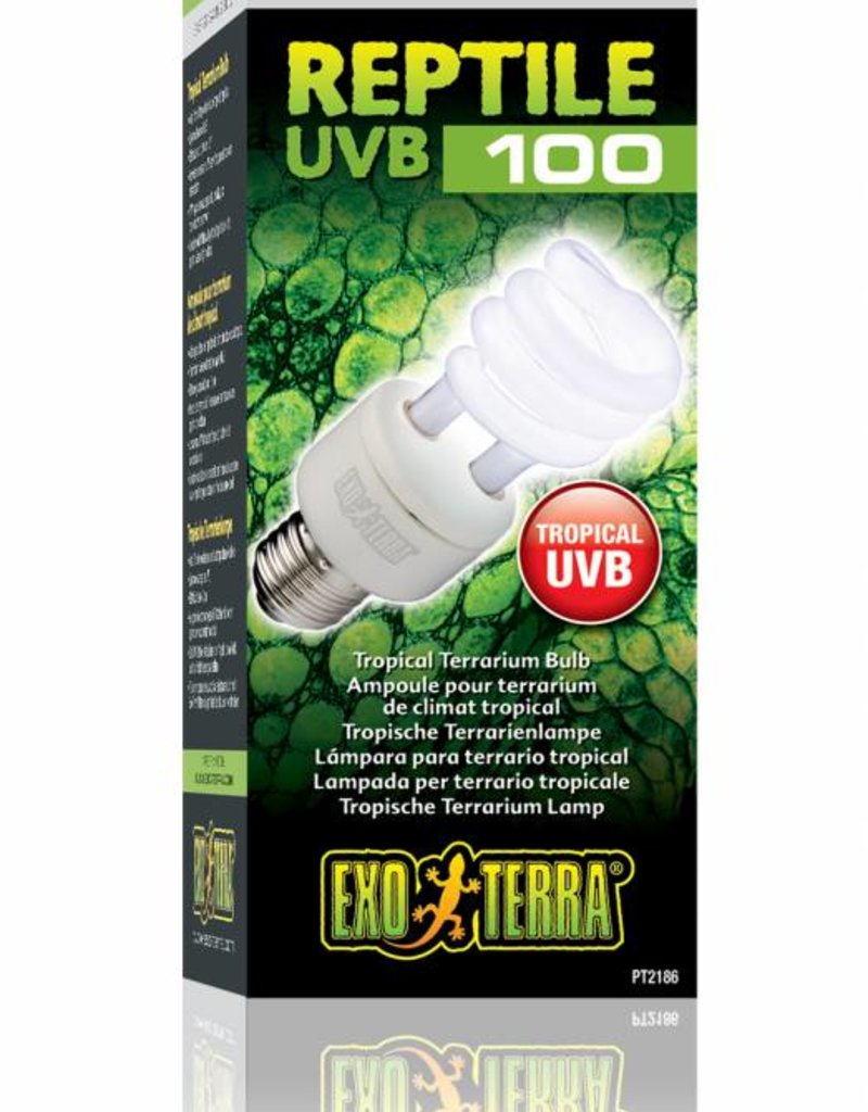 Exo Terra Reptile Uvb 100 E27 13watt Tropical Reptileshoply