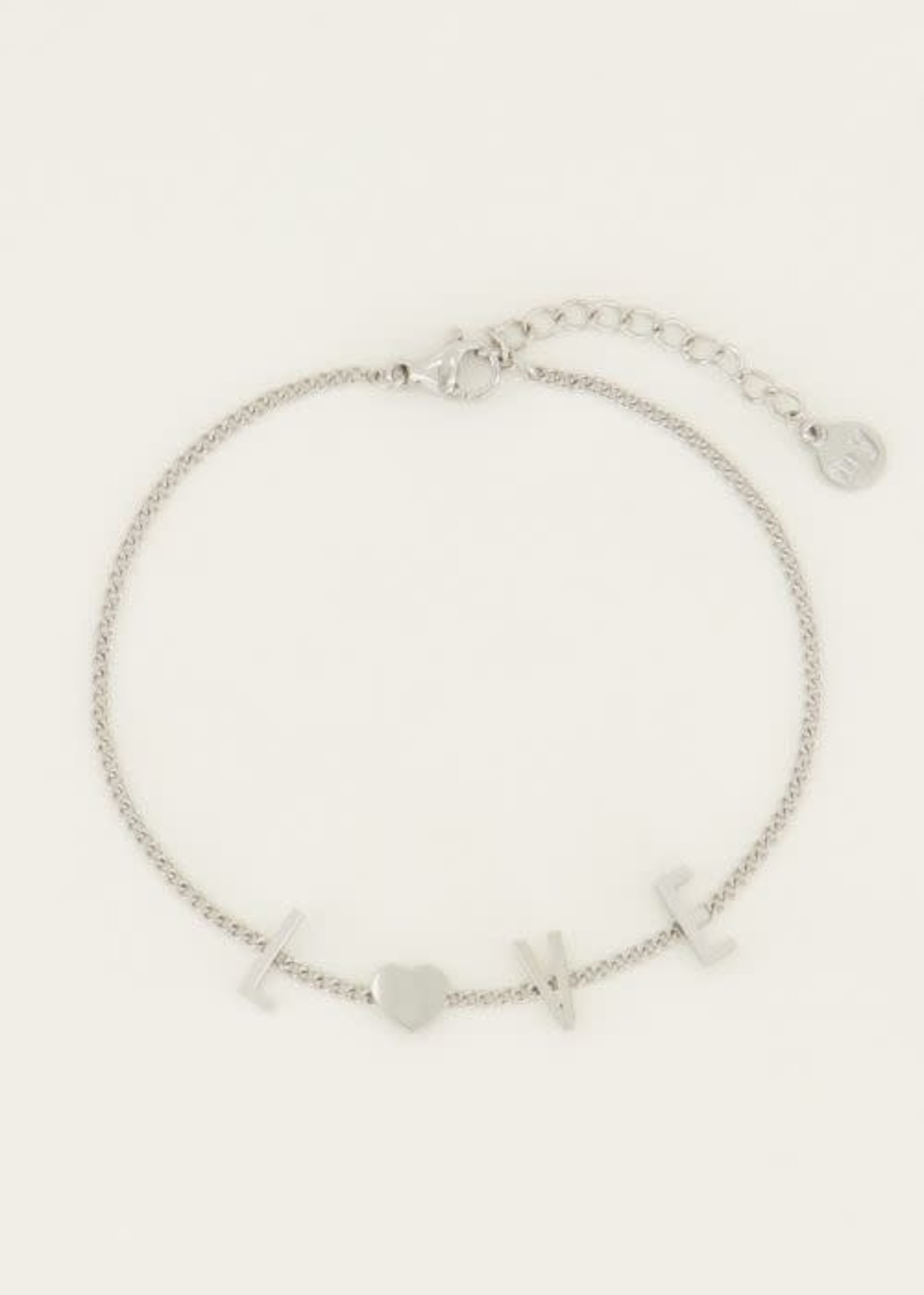 MY JEWELLERY Armband love letters ZILVER