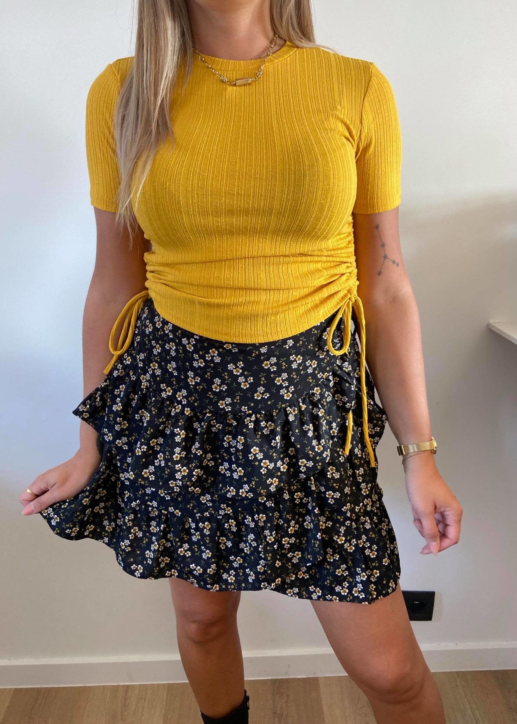 Skirt Ivana yellow/black