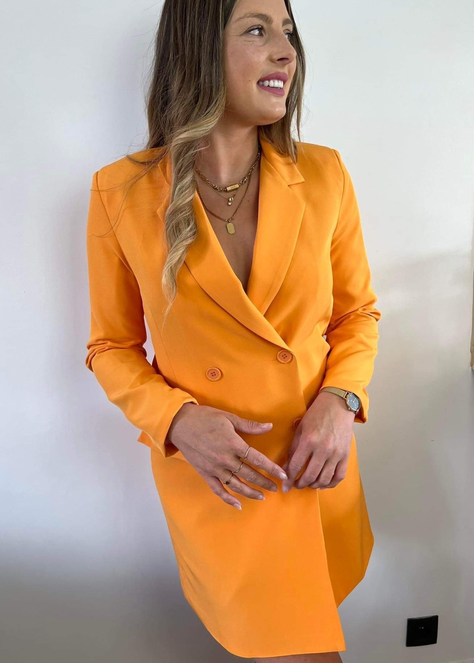 Blazer dress Cili orange