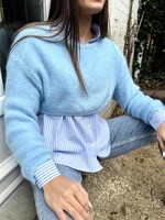 LOTgarc Pullover crop top TU blauw