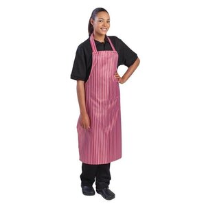 Whites Chefs Clothing Wodoodporny fartuch czerwono-biały | 101,6x71,1cm Whites Chefs Clothing Wodoodporny fartuch czerwono-biały | 101,6x71,1cm