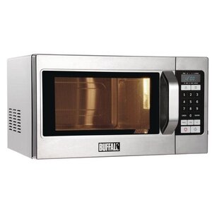 Buffalo Mikrofalówka programowana przemysłowa | 26L | 1100W | programowalna Buffalo Mikrofalówka programowana przemysłowa | 26L | 1100W | programowalna