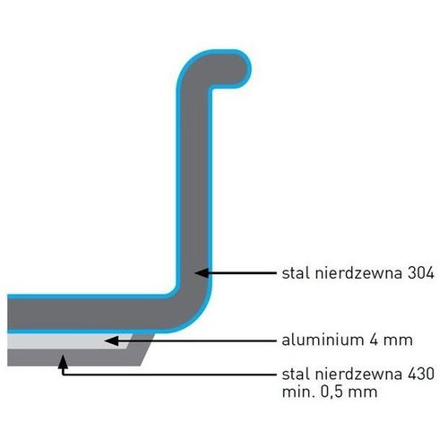 Hendi Garnek wysoki z pokrywką | Kitchen Line | poj. 2,8 - 20L