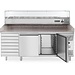 Hendi Gekoelde Pizza met twee deuren 7 laden en granieten werkblad | 580L | 2020x800x (H) 1110mm