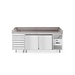 Hendi Gekoelde Pizza met twee deuren 7 laden en granieten werkblad | 580L | 2020x800x (H) 1110mm