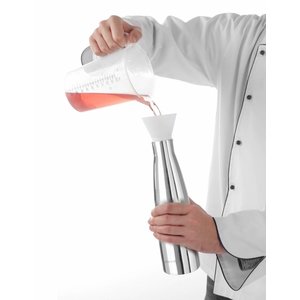 Hendi Soda Splash - zur Herstellung von Sodawasser und Limonaden | 0,75 L | Edelstahl