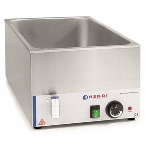 Hendi Bemar elektryczny 1-komorowy, GN 1/1, nastawny z kranem spustowym, 1,2 kW