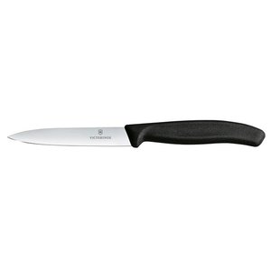 Victorinox Victorinox Swiss Classic Nóż do jarzyn, gładki, 10 cm, czarny Victorinox Victorinox Swiss Classic Nóż do jarzyn, gładki, 10 cm, czarny