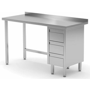 XXLselect Lijst muur kast met drie laden | kast aan de rechterkant | width: 800 - 1900mm | D: 700mm XXLselect Lijst muur kast met drie laden | kast aan de rechterkant | width: 800 - 1900mm | D: 700mm