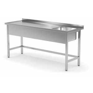 XXLselect Een tabel met een wastafel versterkt | 400x400x kamer (H) 250 mm | Breedte: 1200-1900mm | D: 600mm XXLselect Een tabel met een wastafel versterkt | 400x400x kamer (H) 250 mm | Breedte: 1200-1900mm | D: 600mm