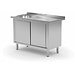 XXLselect Een tabel met een wastafel, kast met schuifdeuren | 400x400x kamer (H) van 250 mm left | width: 800 - 1900mm | D: 700mm XXLselect Een tabel met een wastafel, kast met schuifdeuren | 400x400x kamer (H) van 250 mm left | width: 800 - 1900mm | D: 700mm